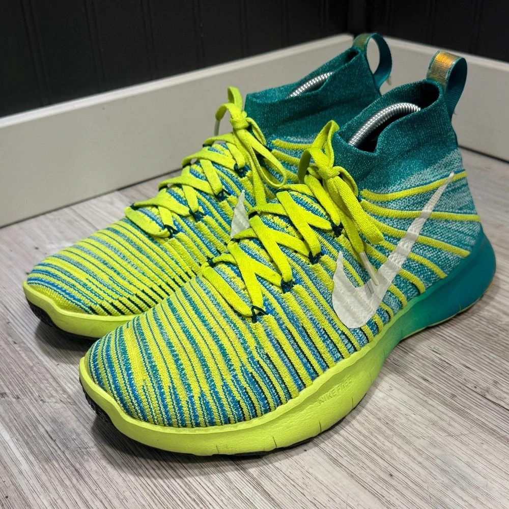 Nike Free Train Force Flyknit‎ Shoes Mens Size 9 Sneakers Rio Teal 833275-313